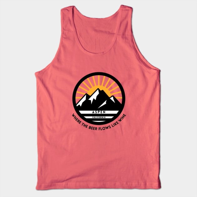 Aspen, California - Where the beer flows like wine Tank Top by BodinStreet